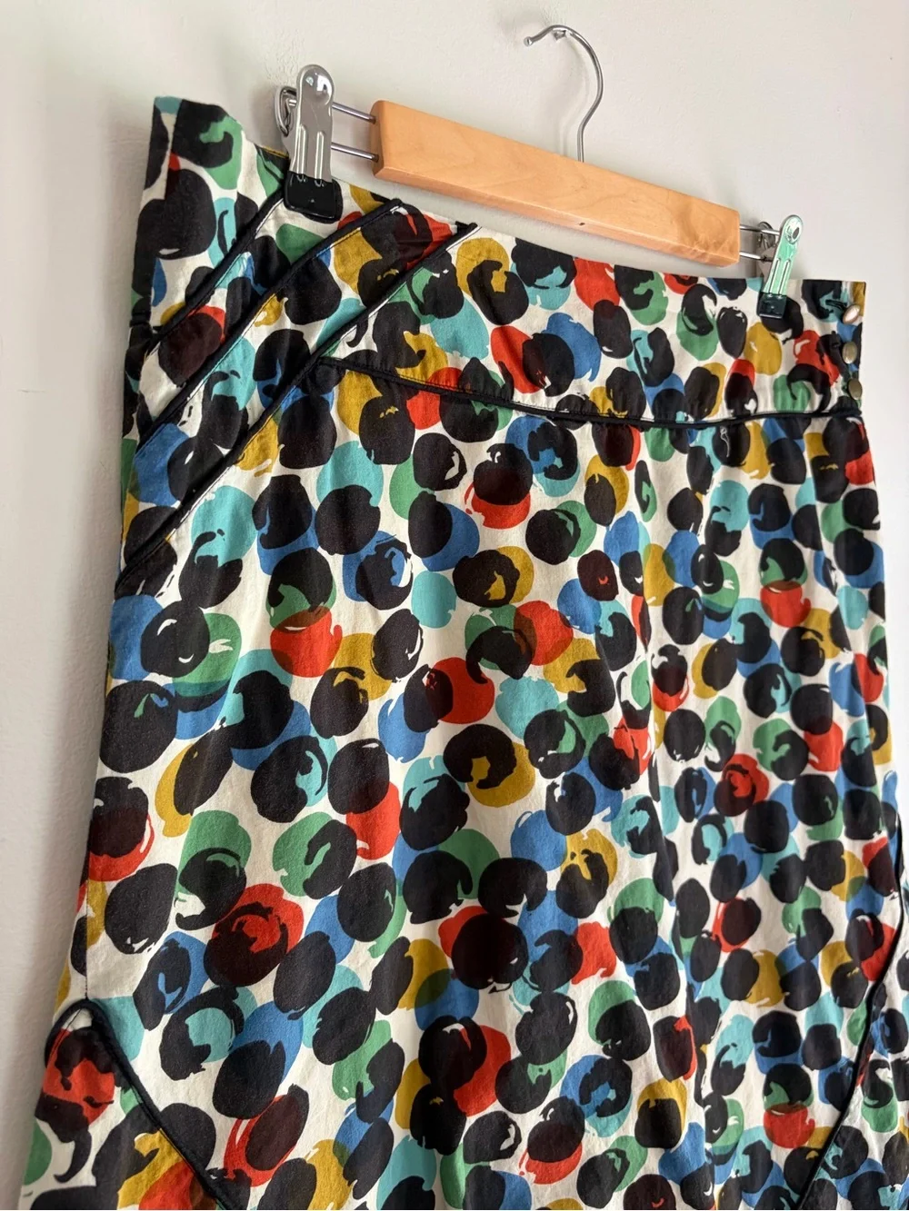 Edme & Esyllte 100% Cotton Dot Print A Line Skirt Size 8